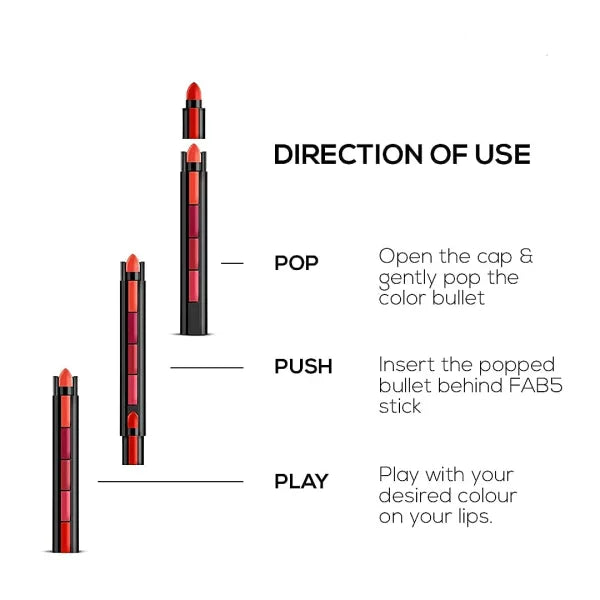 5 in 1 lipstick pen huda beauty different shades random color shades 2 6