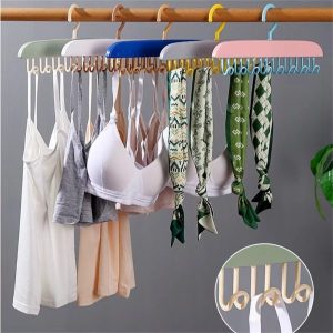 8 hooks multi purpose hook and adhesive hanger for kitchen bathroom cabinet random color 1