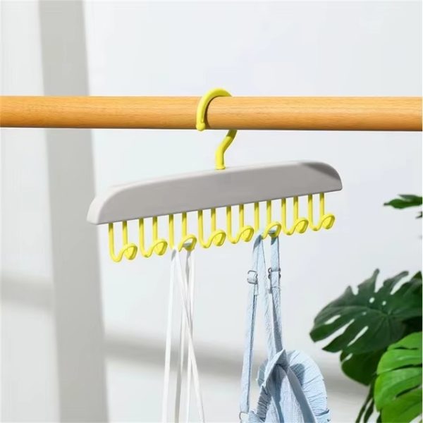 8 hooks multi purpose hook and adhesive hanger for kitchen bathroom cabinet random color 5
