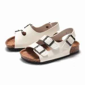 Birkins Cork Sandals for Kids Unisex Sandals Kids and Teenagers white