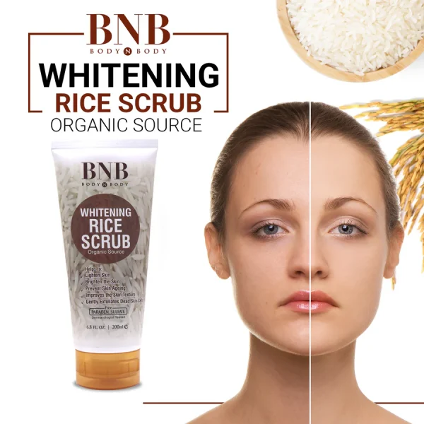 bnb rice extract brightening skincare kit face wash scrub mask 2 3