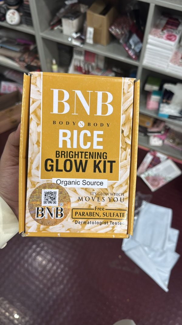 bnb rice extract brightening skincare kit face wash scrub mask 2 6