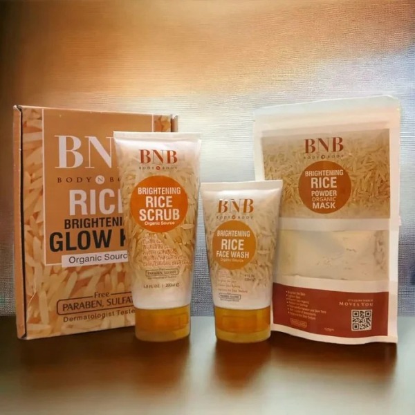 bnb rice whittening kit 3 in 1 box 2
