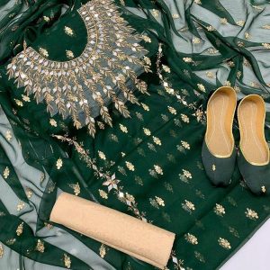 Chiffon Embroidered Fancy Suit r4h8 blk