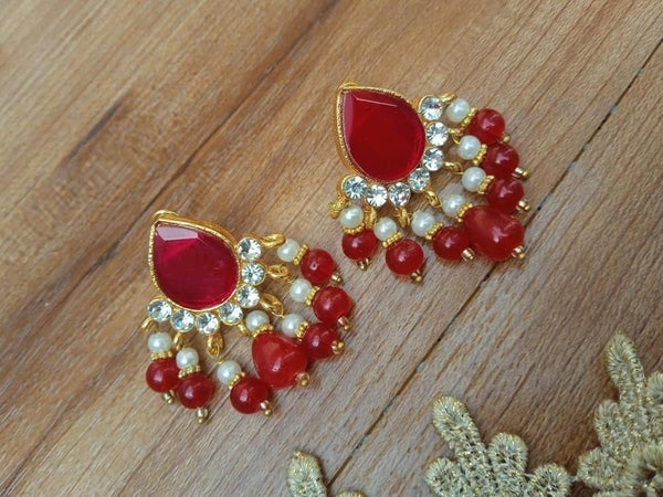 Ear Studs Gold-Plated for Women and Girls 6y
