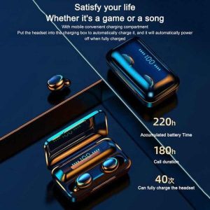 Earbuds F9 TWS Wireless Bluetooth Earphones and Power-Bank Power LCD Display 45