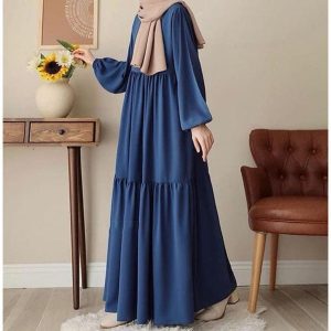 Georgette Plain Classic Abaya with Stoler 4 6g t7 9