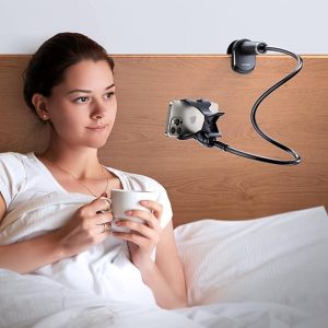 gooseneck phone holder 360 adjustable lazy holder mount clamp with sturdy flexible long arm black 4