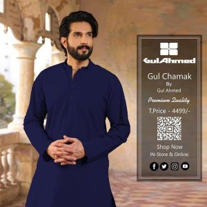 Gul Ahmed Cotton Sotton Mens Plain Unstitched Suit ty6 fr43