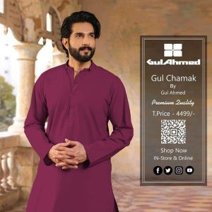 Gul Ahmed Cotton Sotton Mens Plain Unstitched Suit ty6 mar56