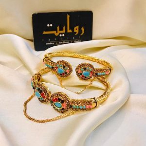 Kara Bracelet by RAWAYAT Gold Plated Openable Kara Bracelet 66f