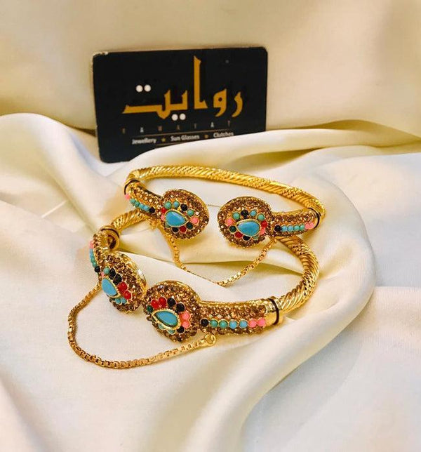 Kara Bracelet by RAWAYAT Gold Plated Openable Kara Bracelet 66f