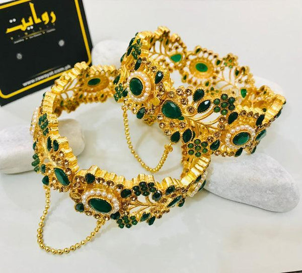 Kara Bracelet by RAWAYAT Gold Plated Openable Kara Bracelet Design 1yr y2
