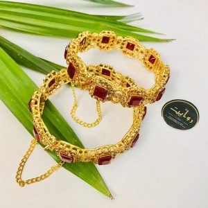 Kara Bracelet by RAWAYAT Gold Plated Openable Kara Bracelet Design 67