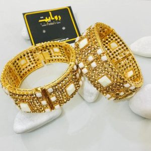 Kara Bracelet by RAWAYAT Gold Plated Openable Kara Bracelet Design e345