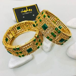 Kara Bracelet by RAWAYAT Gold Plated Openable Kara Bracelet Design fre45