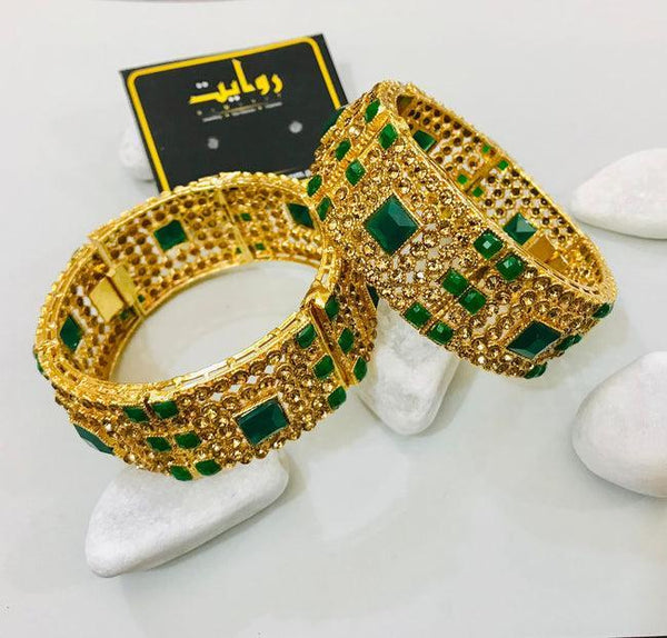 Kara Bracelet by RAWAYAT Gold Plated Openable Kara Bracelet Design fre45