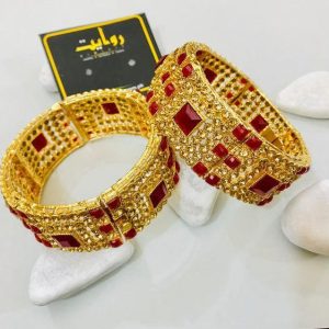 Kara Bracelet by RAWAYAT Gold Plated Openable Kara Bracelet Design g453e