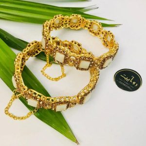 Kara Bracelet by RAWAYAT Gold Plated Openable Kara Bracelet Design g5