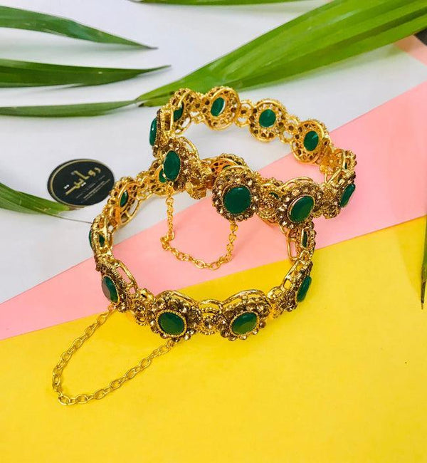 Kara Bracelet by RAWAYAT Gold Plated Openable Kara Bracelet Design gh5