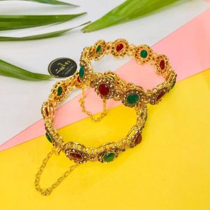 Kara Bracelet by RAWAYAT Gold Plated Openable Kara Bracelet Design gl4