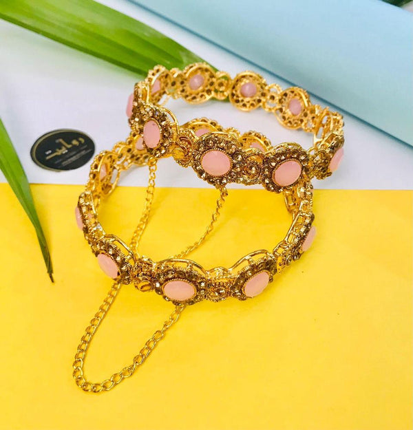 Kara Bracelet by RAWAYAT Gold Plated Openable Kara Bracelet Design y7v5