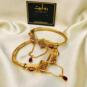 Kara Bracelet by RAWAYAT Gold Plated Openable Kara Bracelet g6y