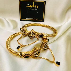 Kara Bracelet by RAWAYAT Gold Plated Openable Kara Bracelet ge3