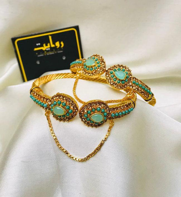 Kara Bracelet by RAWAYAT Gold Plated Openable Kara Bracelet vp9