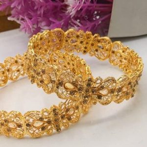 Kara Set of 6 Duo Style Bangles y7 5n