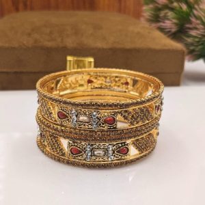 Kara Set of 6 Duo Style Bangles y7 8ad 3