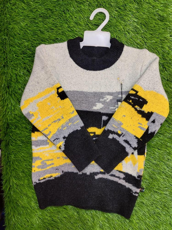 Kids Printed Wool Sweater 45