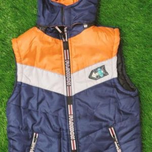 Kids Sleeveless Parachute Jacket blue