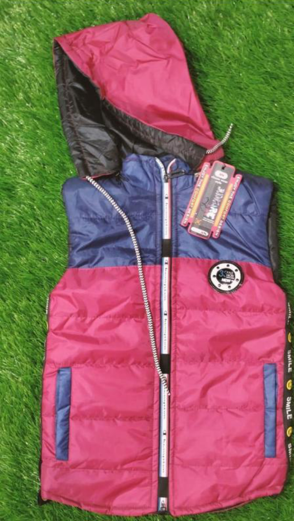Kids Sleeveless Parachute Jacket pnk 45 6 7