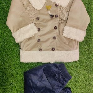 Kids Velvet Printed Shirt and Trouser Suit  17 6 5