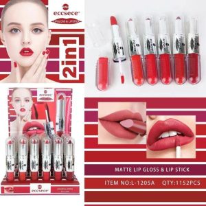 Lipstick and; Lip Gloss Deal of 2 in1 Velvet Matte t5y7