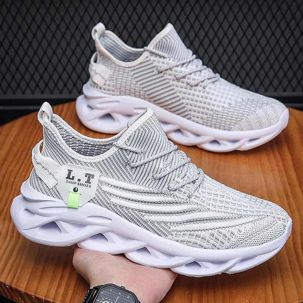 Mens Breathable Spring Shoes Imported grey 4 5