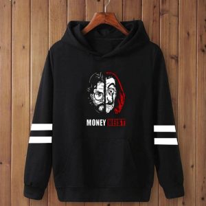 Mens Cotton Printed Hoodie blackn7 867 8