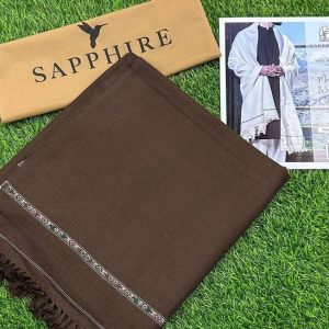 Mens Soft Wool Shawl By SAPPHIRE brown 3 7