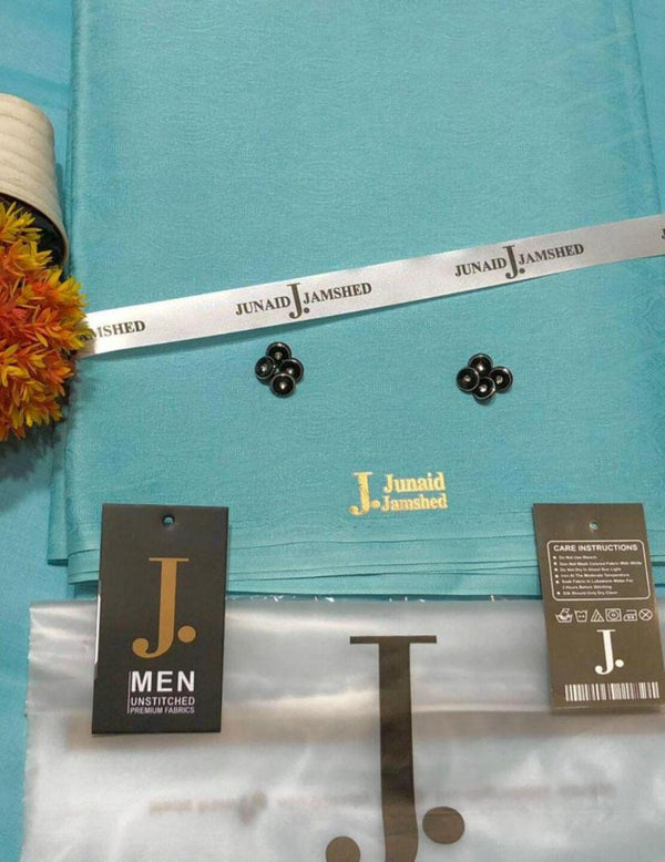 Men’s Unstitched Cotton Self Print Suit by J dot rt5 gr5
