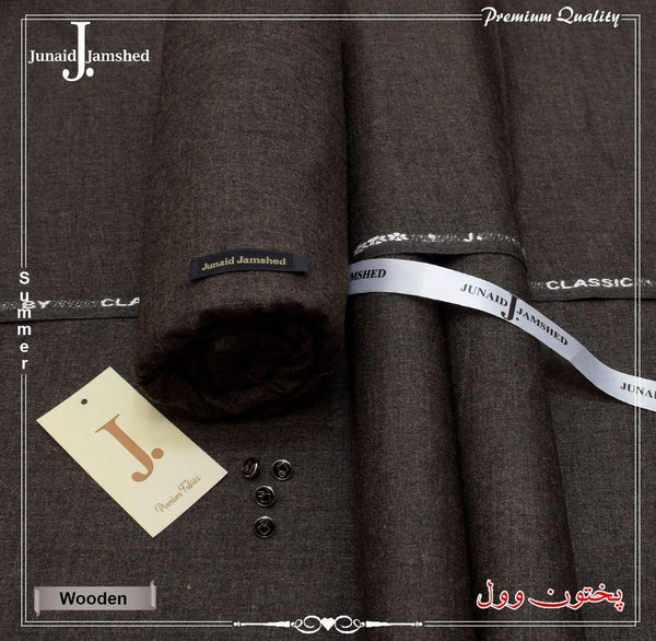 Mens Unstitched Wool Plain Suit by J dot JUNAID JAMSHED 45