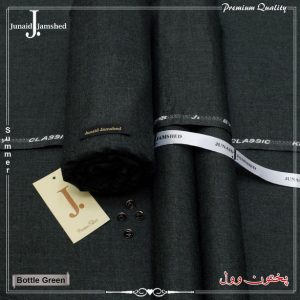 Mens Unstitched Wool Plain Suit by J dot JUNAID JAMSHED 456 3