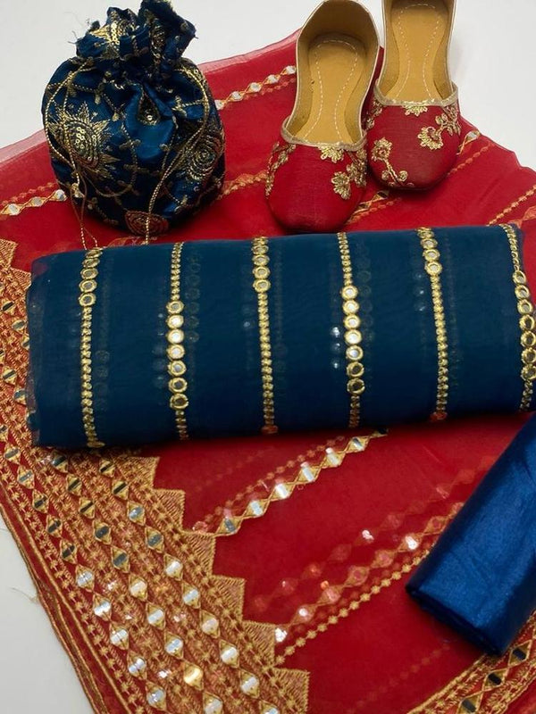 Organza Embroidered Suit we4 gr 40e5