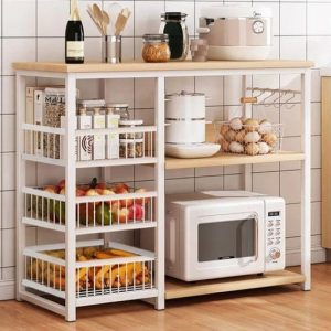 Oven Stand Rack For Kitchen Color-Coated yu7