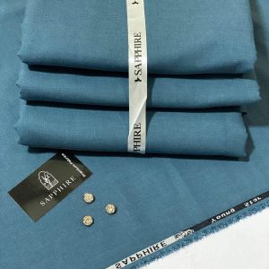 SAPPHIRE Mens Unstitched Wool Plain Suit blue 5 6