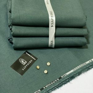 SAPPHIRE Mens Unstitched Wool Plain Suit green 71 5 6