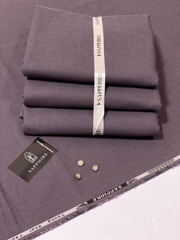 SAPPHIRE Mens Unstitched Wool Plain Suit purple 91 5 6