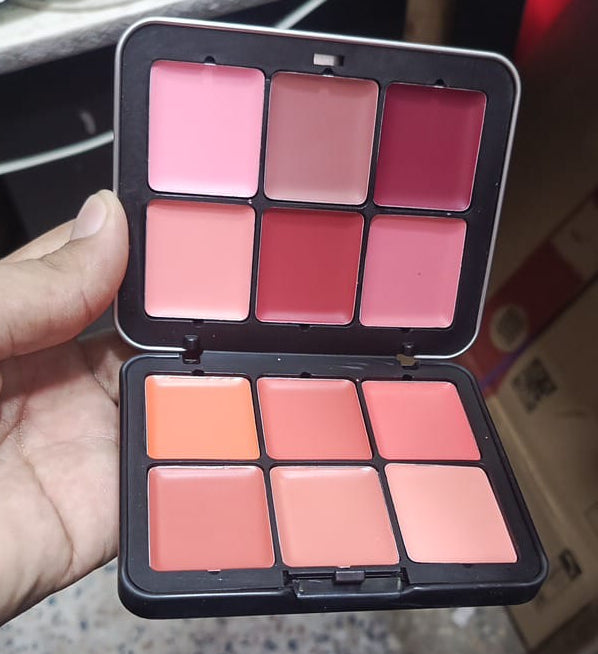 secret 12 colours creamy blush palette and contour for lip cheeks and eyes 3