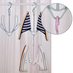 shoe drying stand hanging racks for balcony cabinet cup board hook racks organizer pink 1