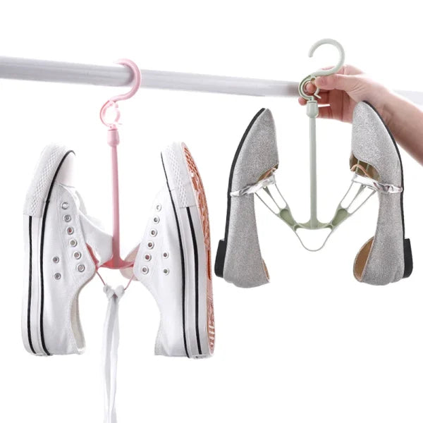 shoe drying stand hanging racks for balcony cabinet cup board hook racks organizer pink 9